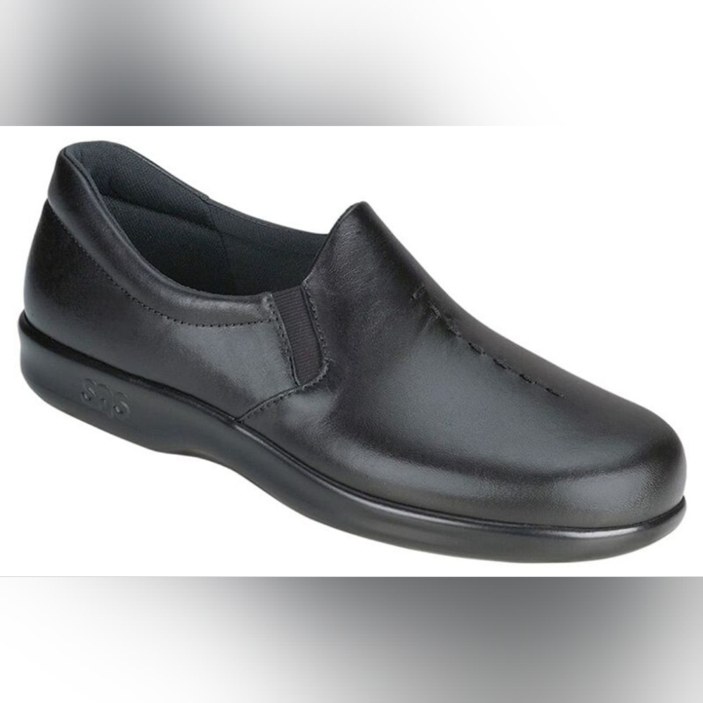 Sas Tripad Comfort 6 M Black Walking Leather Shoes
